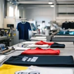 Industrial workwear suppliers manufacturing durable safety uniforms and customised garments in a modern production facility 