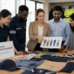 Uniform manufacturing company creating customized uniforms for a diverse workforce, focusing on comfort, safety, inclusivity, and workplace professionalism 