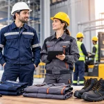 Industrial workwear suppliers providing durable protective clothing and safety footwear for workers