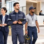 Facility Management Uniform for maintenance, inspection and cleaning teams in modern buildings