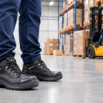 Safety shoes suppliers in Dubai providing protective footwear for warehouse workers